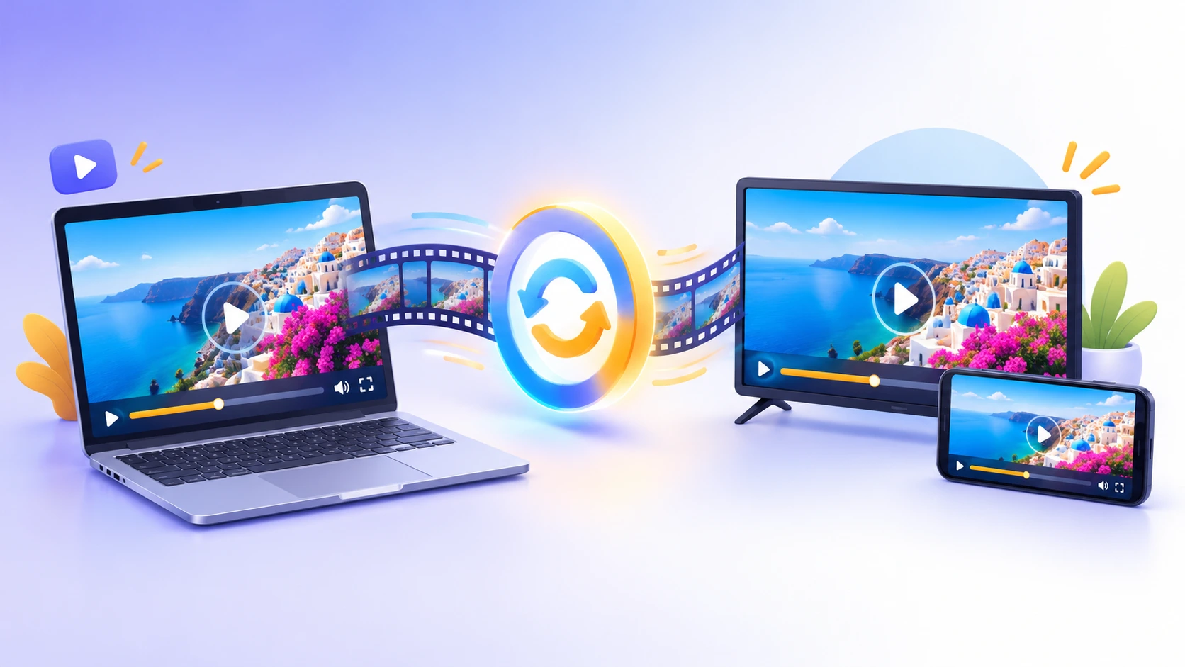 A MOV video file converting into an MP4 video file